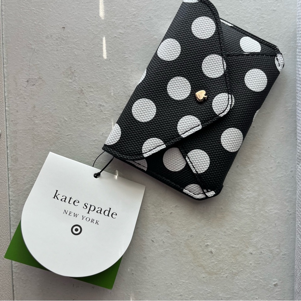 Kate Spade Black and White Polka Dot Wallet